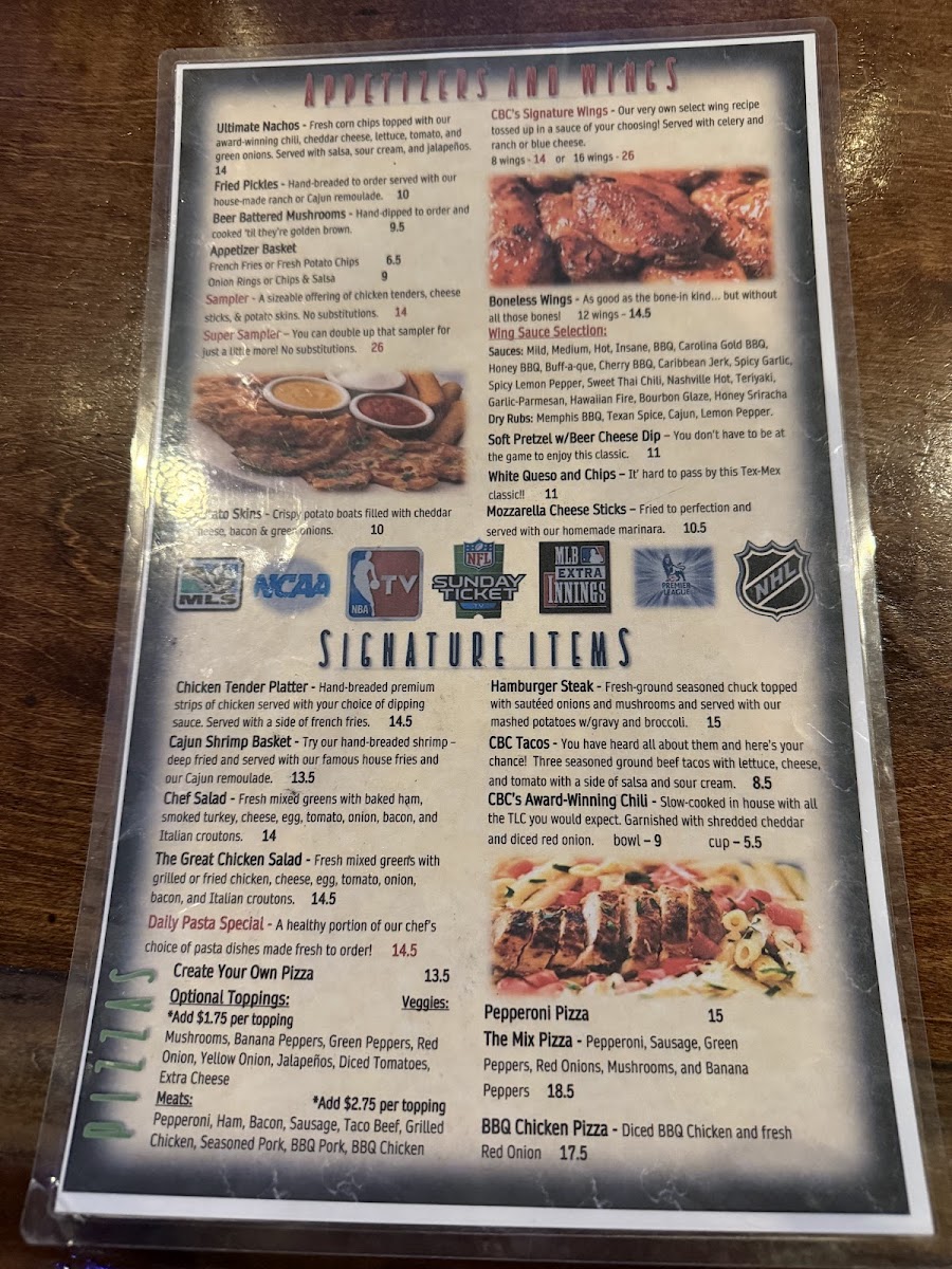 CBC Cleveland Menu - Image 3