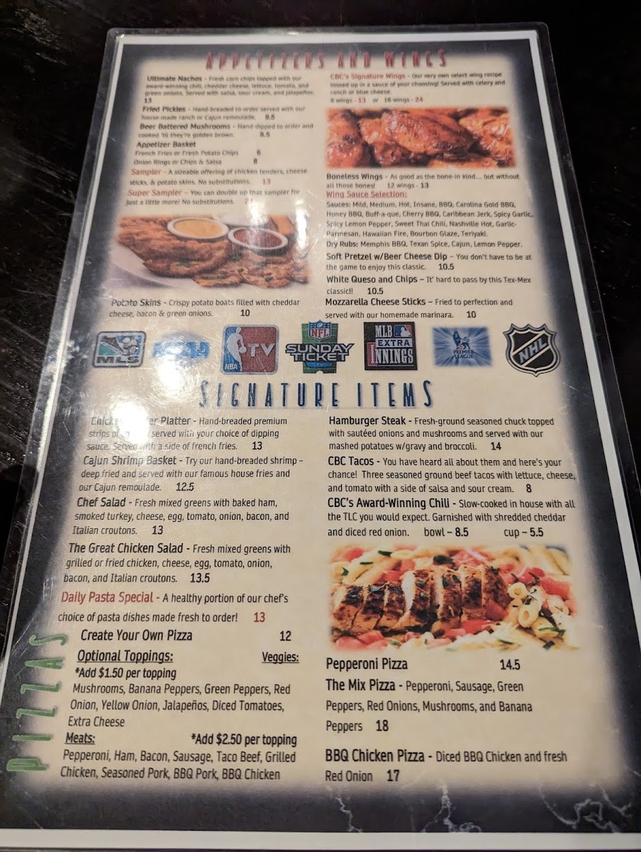 CBC Cleveland Menu - Image 4