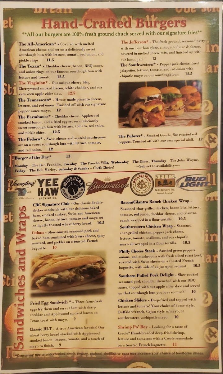 CBC Cleveland Menu - Image 6
